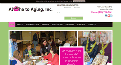 Desktop Screenshot of alohatoaging.org