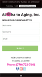 Mobile Screenshot of alohatoaging.org