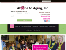 Tablet Screenshot of alohatoaging.org